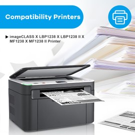 T08 Toner Cartridge Replacement for Canon 3010C005AA T08 Black Toner Cartridge for Canon ImageCLASS X LBP1238 X LBP1238 II X MF1238 X MF1238 II Printer