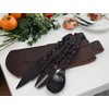 Viking Traders Hand-Forged Medieval Twisted Dining Hall Eating/Feasting Utensils set