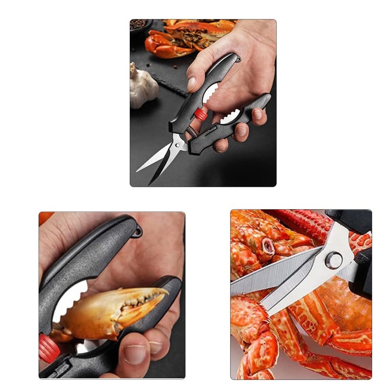 Crab Tools Set of 5, Crab Crab Fork, Crab Spoon,