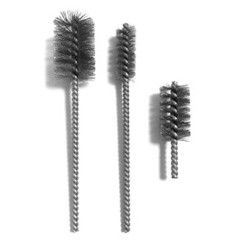 Dekton 3PC Tube Brush Set – Versatile Cleaning Brushes for Tubes, Pipes & Cylindrical Openings | Durable Bristles | Stainless Steel & Nylon Construction | Ideal for Home, Automotive & Industrial Use