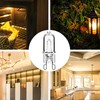 Jaenmsa 60W G9 Halogen Light Bulbs 2 Pin, 12 Pcs