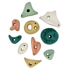 Everett & Avery Co. Premium Rock Climbing Holds - Rock Climbing Wall for Kids Inside - Rock Wall Climbing Holds Kids - Indoor Rock Climbing Wall for Kids (Earth Tones)