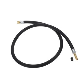 REPAIROCK Tire Inflator Extension Tube Air Pump Extend Hose Adapter Tire Valve for Car Motorcycle Bicycle Durable Rubber 35.43inch M8x0.8 7mm ID Black Auto Replacement Parts