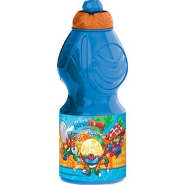 ALMACENESADAN Sports Water Bottle, Multi-Colour, Reusable, BPA Free, 400ml (Superzing)