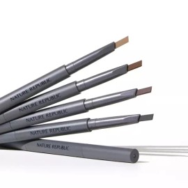 Nature Republic 네이처리퍼블릭 눈썹 펜슬 보테니컬 오토 아이브로우 0.3g [04 문 그레이] Nature Republic Eyebrow Pencil Botanical Auto Eyebrow 0.3g [04 Moon Gray]