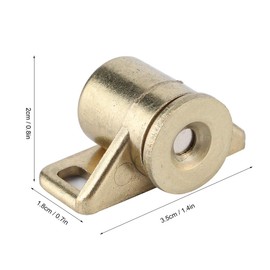 FASJ Door Catch, 4Pcs Door Stopper, Magnetic Bathroom for Kitchen(Gold)