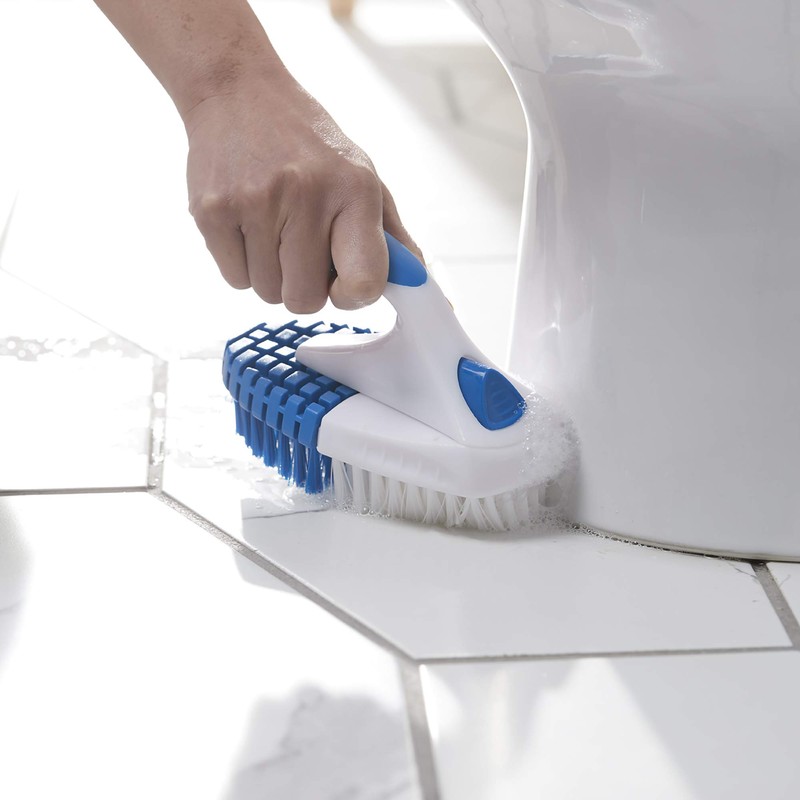 Clorox Multipurpose Flex Scrub Handheld Cleaning Brush with Removable Handle,
