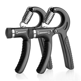 Hand Grip Strengthener Exercise Kit with 5 Pieces,2\1 Pack Grip Strength Trainer, Adjustable Resistance 22-132Lbs (5-60kg),Athletes Forearm trainer，Christmas Gift - Specification: 2 Pack