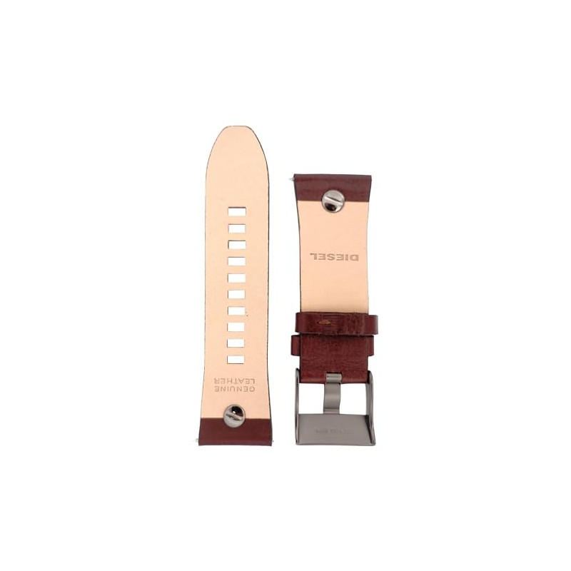 Diesel Men's Watches 28 mm Brown Leather Original Replacement Strap
