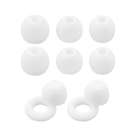 ECSiNG 4 Pairs Ear Plugs for Sleeping Noise Reduction Hearing Protection Soft Silicone Ear Tips Reusable Washable XS/S/M/L 25-28dB Noise Cancelling White