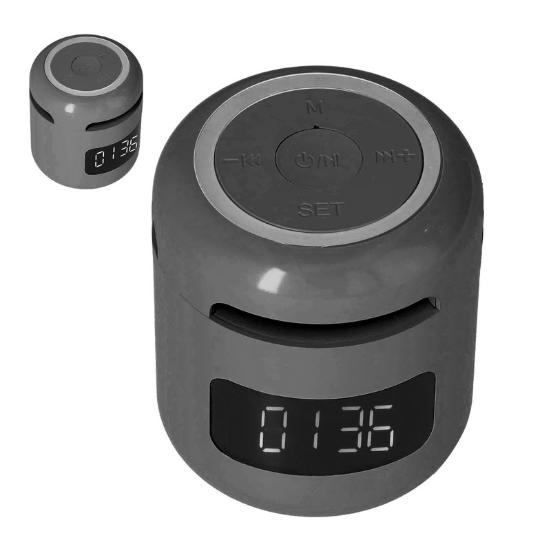 JM01 BT Clock Speaker Multifunctional Adjustable Portable BT Clock Speaker