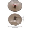 BQLZR Transparent Plastic Hood Oil Collection Cup for Kitchen 5mm