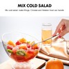 DOITOOL Plastic Angled Bowls Clear Serving Bowls Japanese Salad Dish