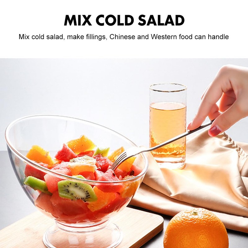 DOITOOL Plastic Angled Bowls Clear Serving Bowls Japanese Salad Dish