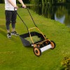 16" 2-IN-1 Hand Push Lawn Mower Self Propelled Lawn Mower