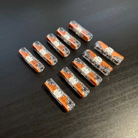 WAGO 221-2401 (Lot of 10 pcs)  Inline Splice Connectors 2-Conductor AWG 18-12