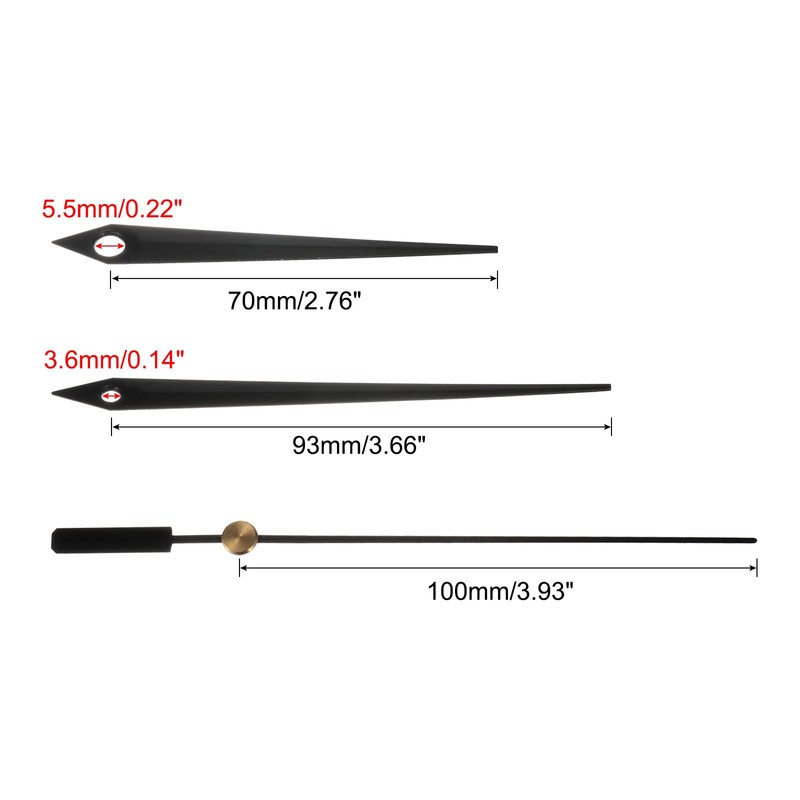 PATIKIL Replacement Clockwork Kit 12pcs Replacement Clockwork Aluminum Clock Movement