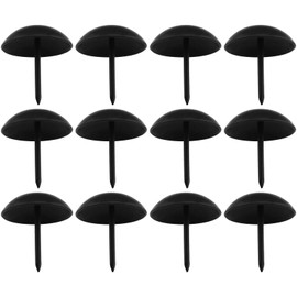 EMSea 12Pcs Upholstery Nail Furniture Nails Pins Antique Black Sofa Nails Household Accessories for Sofa Beds Carpentters Walls 25x25mm