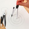 HSYTEK Quick Adjustment Compass - High Precision Drawing up to