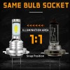AUIMSOCO H7 LED Headlight Bulbs Kit High / Low Beam