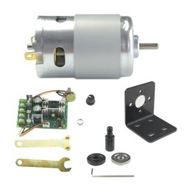CONQUERALL 895 DC Motor DC 12V 6000RPM / 24V 12000RPMHigh Speed Motor with M10-5 Connecting Rod Set Bracket and 20A Speed Controller