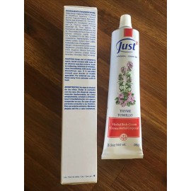 Swiss JUST Crema Herbal Corporal Tomillo Herbal Body Cream Thyme 3.3oz Exp 01/26