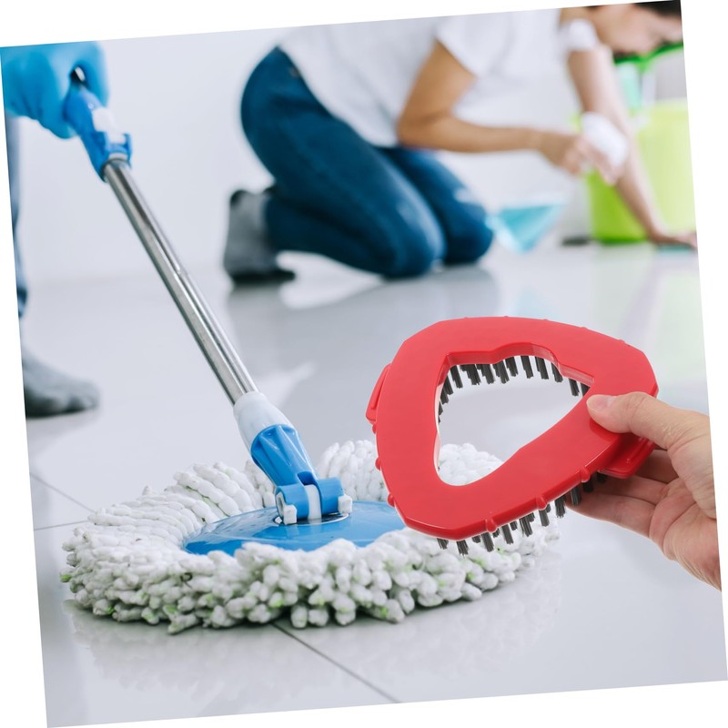 KOMBIUDA Spinbrush Replacement Heads 2 Pack Mop Scrub Brush for