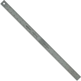 Westcott Stainless Steel Ruler, Zero-Center Scale with Non-Slip Cork Backing, Back-to-School, School Supplies, Classroom Supplies, 24-Inch