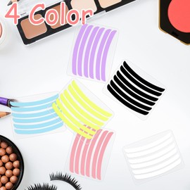 36 Pcs Lash Lift Ribbon Kit, Silicone Tool Pads, Reusable Perm Eyelash Lifting Compensator Soft Pads Rods, Eyelash Tapes Makeup Beauty Tool (6 Colors)
