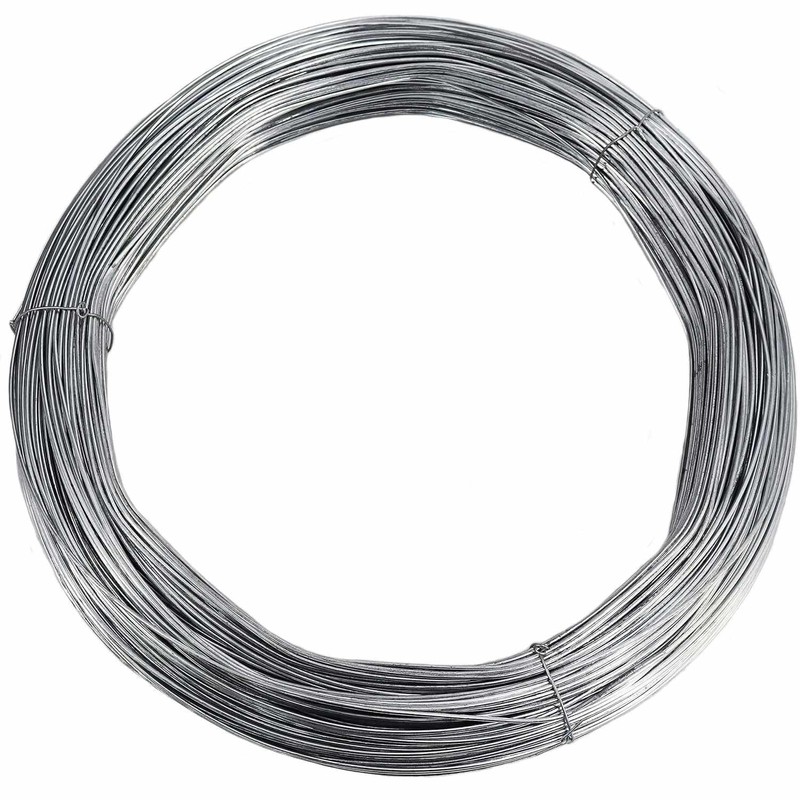 TECHZOCO Galvanized Iron Wire, Flower Wire, Craft Wire, Roll of