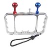 CS PRIORITY Aluminum Handheld Stabilizer Bracket Dual Handle Grip FlashLight