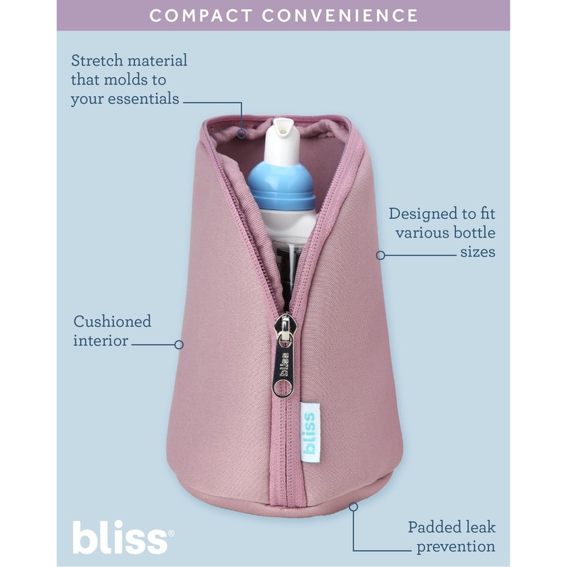 Bliss Travel Bottle Protector Set - 4 Pack Reusable Padded