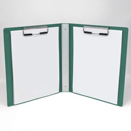 Carstens Heavy Duty Book Style Clipboard with Cover, 2 Clips – Teal