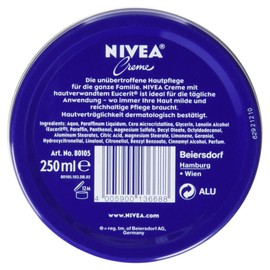 NIVEA Cream 250ml Tin Full Body Skin Care