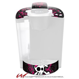 WraptorSkinz Decal Style Vinyl Skin compatible with Keurig K40 Elite Coffee Makers Girly Skull Bones (COFFEE MAKER NOT INCLUDED)