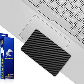 ArmorSuit MilitaryShield Black Carbon Fiber Skin Vinyl Wrap for ASUS ROG Zephyrus G14 [14 inch] (2020-2021) - TouchPad