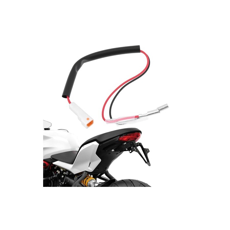 2 Pieces Motorcycle Adapter Cable JWPF to Bullet Plug Compatible