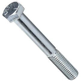 Medium-Strength Grade 5 Steel Hex Head Screw, Zinc-Plated, 1/2"-13 Thread Size, 3-3/4" Long