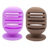 2piezas Soporte De Esponja De Maquillaje Contenedor De Silicona Para