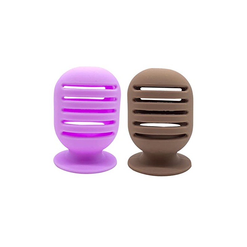 2piezas Soporte De Esponja De Maquillaje Contenedor De Silicona Para