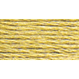DMC 117-3046 Six Strand Embroidery Cotton Floss, Medium Yellow Beige, 8.7-Yard