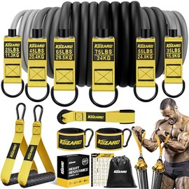 Bandas de resistencia pesada, bandas de ejercicio de 300 libras con asas, bandas de fitness para entrenamiento, juego de bandas de entrenamiento con a
