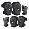 6 Pcs Coderas De Rodilla Con Protector De Muñeca Ajustable
