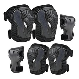 6 Pcs Coderas De Rodilla Con Protector De Muñeca Ajustable
