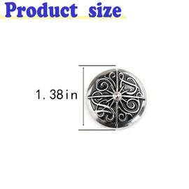 DL-DUOLAI Vintage Decorative Buckle Conchos, Leather Decorative Conchos Buttons, Metal Stud Screw Back Rivet for DIY Leather Decorative Luggage Hardware Accessories 10 Pcs
