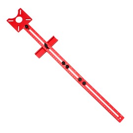 YINSHCO 24‘’ 4 in 1 Router Milling Groove Bracket, Aluminum Alloy Router Circle Cutting Jig Multifunctional Cabinet Hardware Jig and Router Guide, Adjustable Cutting Router Jig Tool for Woodworking