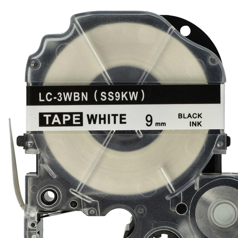 vhbw 2x Label Tape Cassette Compatible with Epson LabelWorks LW-1000P,