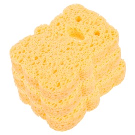 PACKOVE 3pcs Natural Fiber Bath Sponges Cellulose Shower Sponge for Suitable for Adults Soft Exfoliating Bathing Random Style