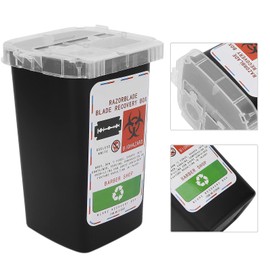 Disposal blade container, practical, safe blade container with good hardness for storing the discarded blade for the blade disposal box (black)