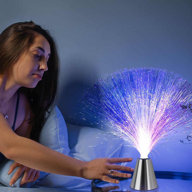 Sensory Fiber Optic Lamp - LED Color Changing with Cone